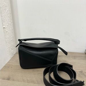 Black Women's Mini Puzzel Bag